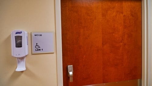 LDR Entrance Hand Sanitizer at UPMC Carlisle Women's Center